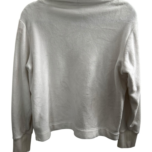 ATHLETA Double Cozy Karma Funnel Neck Sweatshirt SMALL Sea Salt White Top GUC - Picture 7 of 13